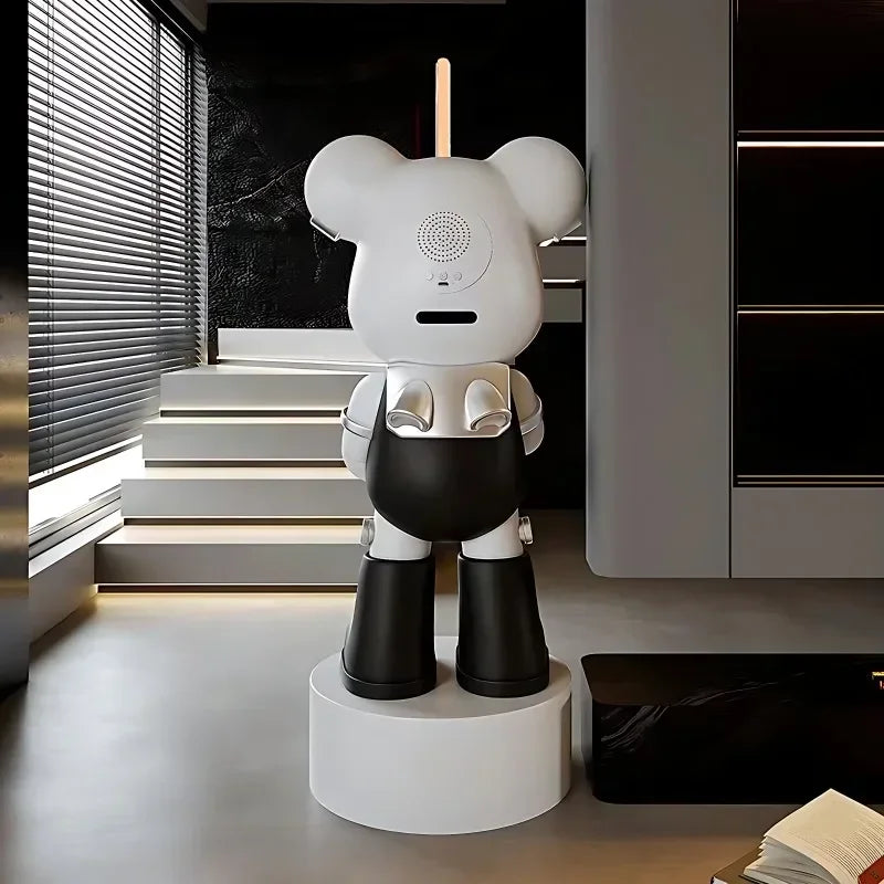 Figurine Ours Robot XXL – Lampe Sabre + Enceinte Bluetooth