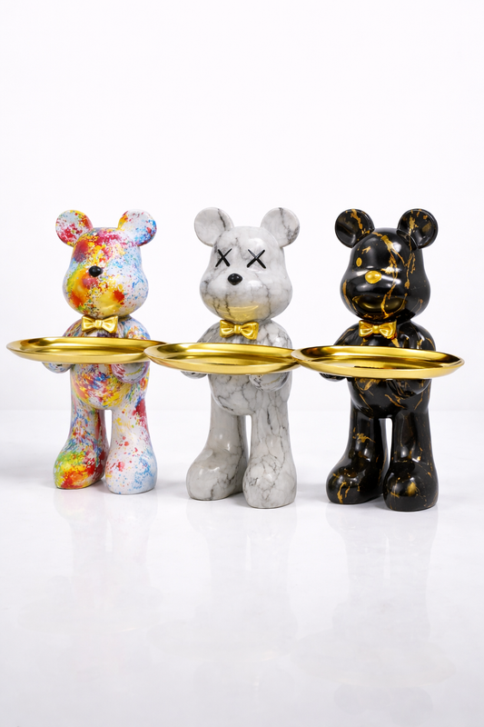 Plateau Vide Poche BEAR Street Style 23cm – Luxe à Prix Cassé