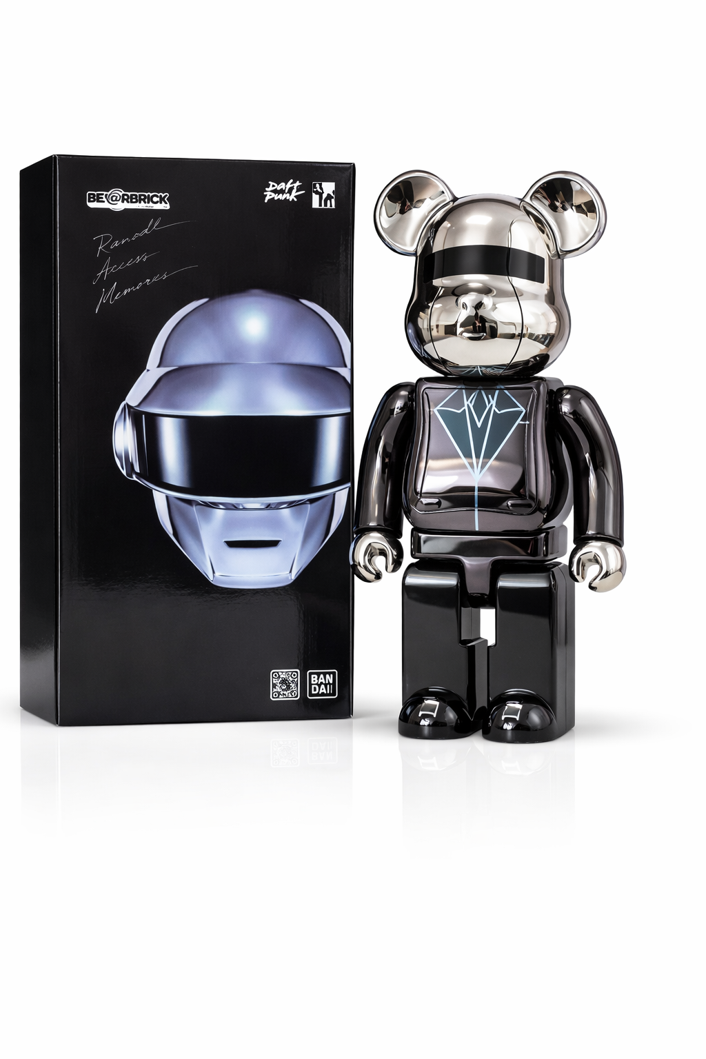 Bearbrick collector Daft Punk Silver 28cm finition métallisée premium