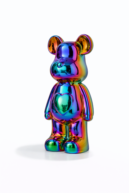 Figurine Bear Shine 28cm – Édition Collector Chromée Luxe