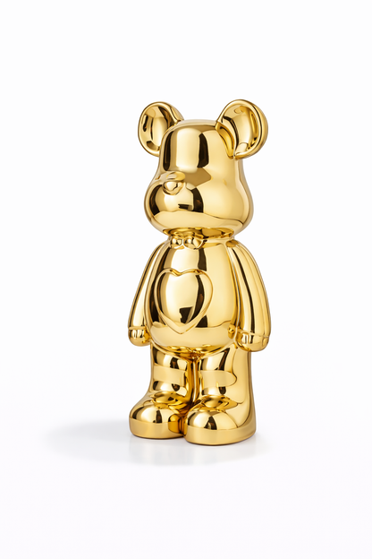 Figurine Bear Shine 28cm – Édition Collector Chromée Luxe