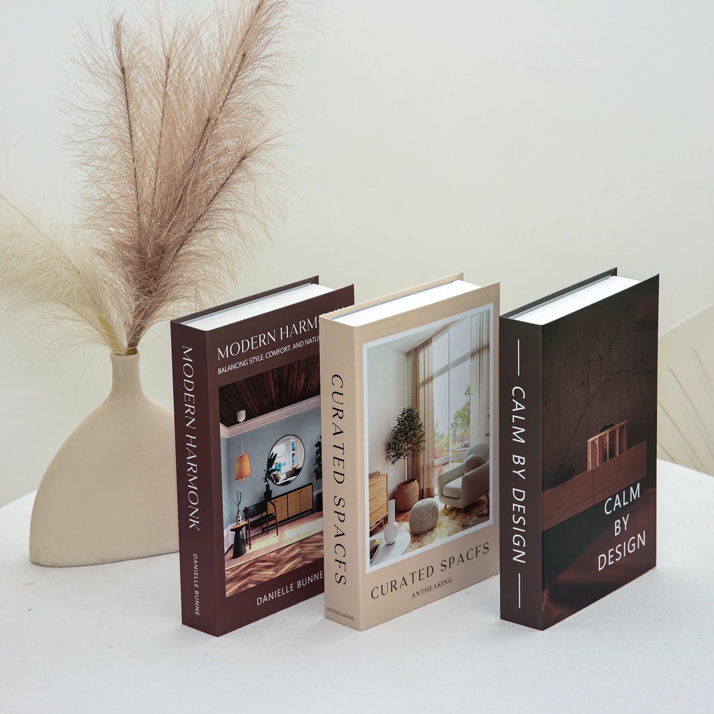 Lot 3 faux livres déco accessoire de scène photo prop lifestyle