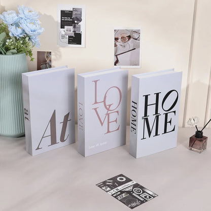 Lot de 3 Faux Livres Décoratifs – Accessoire Déco Table Basse Étagère Salon