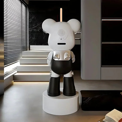 Figurine Ours Robot XXL – Lampe Sabre + Enceinte Bluetooth
