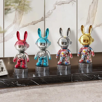 Figurine lapin Ghana résine déco scandinave kawaii tendance