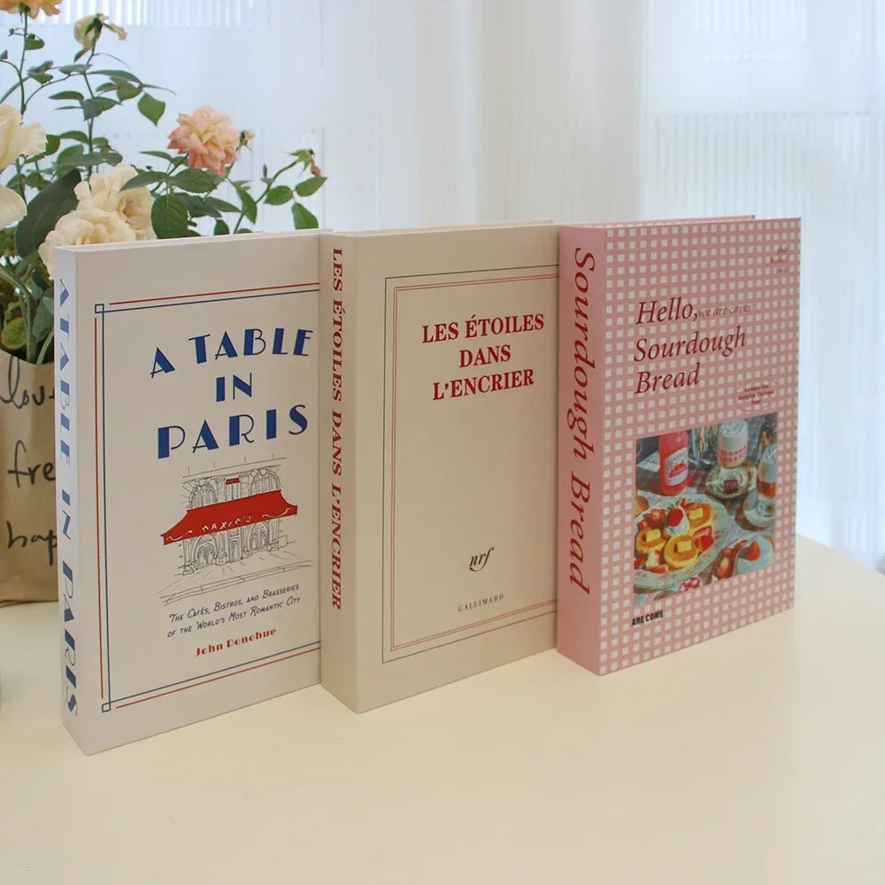 Lot de 3 Faux Livres Décoratifs – Accessoire Déco Table Basse Étagère Salon