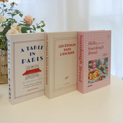 Lot de 3 Faux Livres Décoratifs – Accessoire Déco Table Basse Étagère Salon