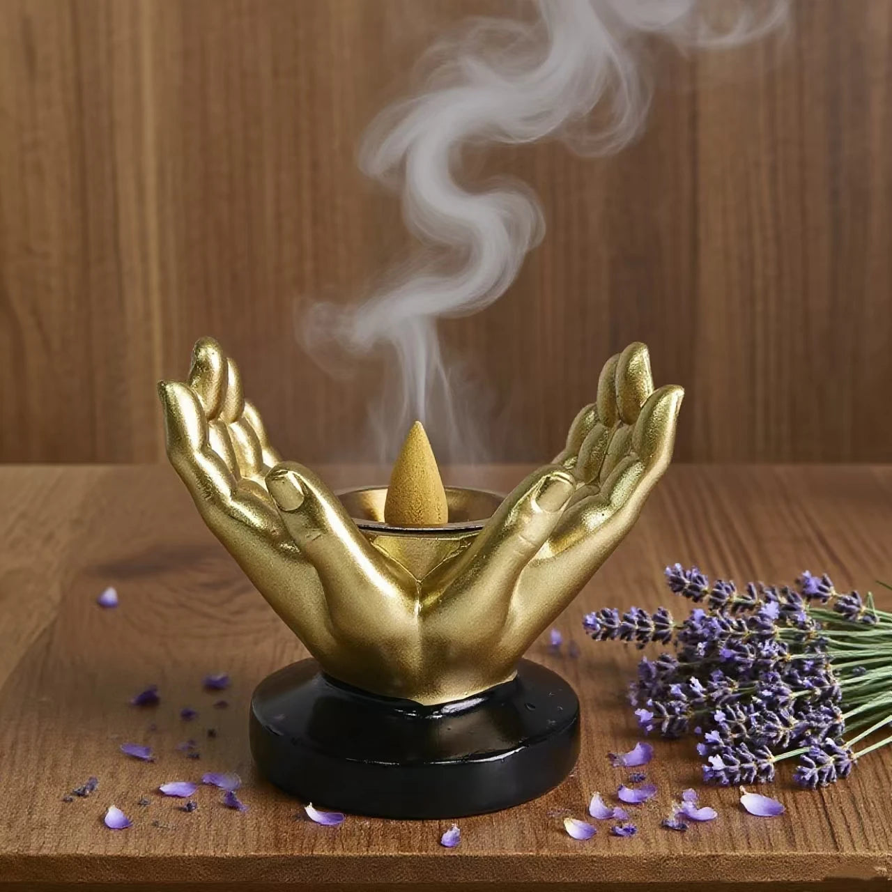 Porte-encens Bouddha résine premium cadeau bien-être méditation