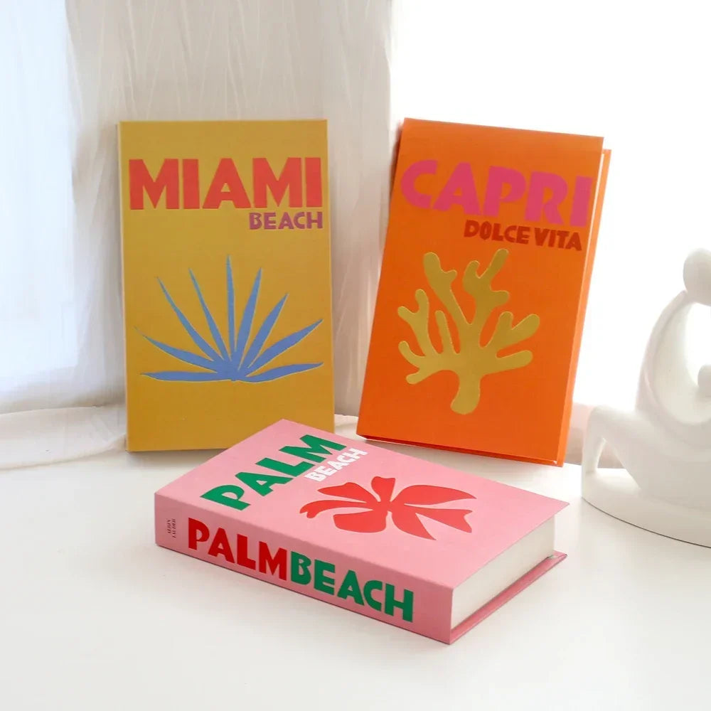 Lot de 3 Faux Livres Décoratifs – Accessoire Déco Table Basse Étagère Salon