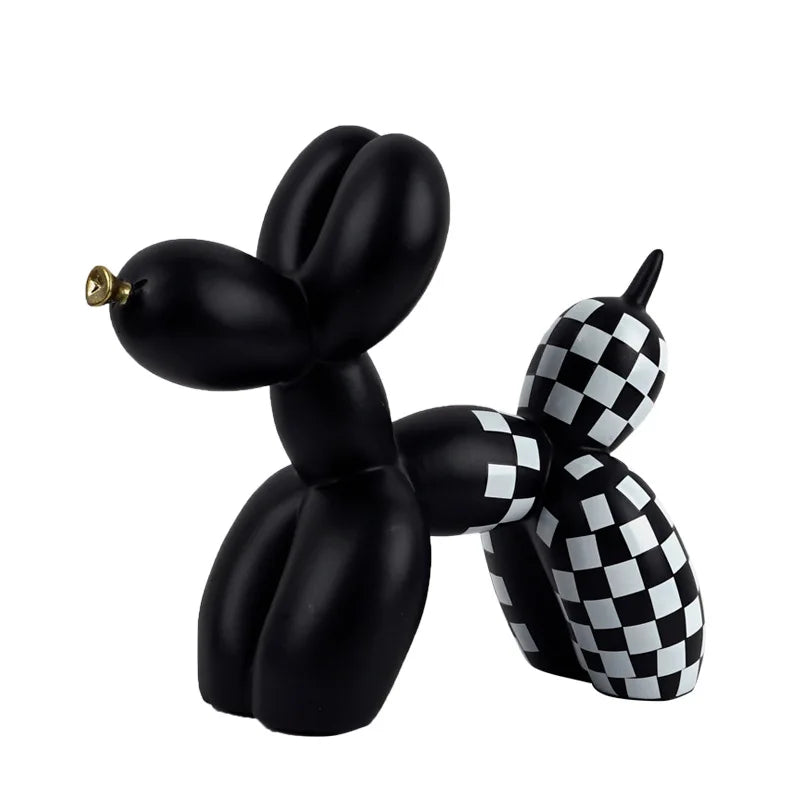 Sculpture Balloon Dog oré résine style Jeff Koons déco design