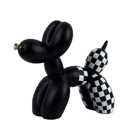 Sculpture Balloon Dog oré résine style Jeff Koons déco design