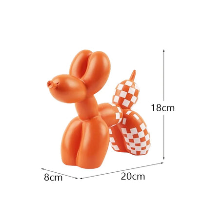 Balloon Dog marbre gris résine effet pierre déco design