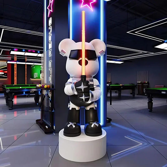 Figurine Ours Robot XXL – Lampe Sabre + Enceinte Bluetooth