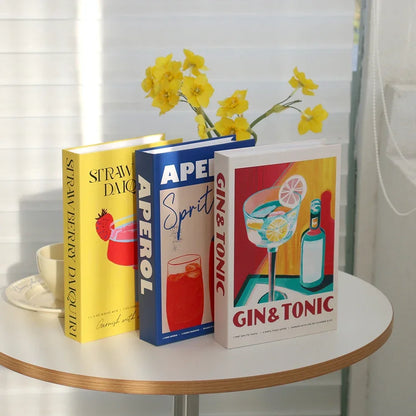 Lot de 3 Faux Livres Décoratifs – Accessoire Déco Table Basse Étagère Salon