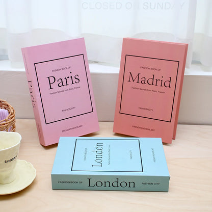 Lot de 3 Faux Livres Décoratifs – Accessoire Déco Table Basse Étagère Salon