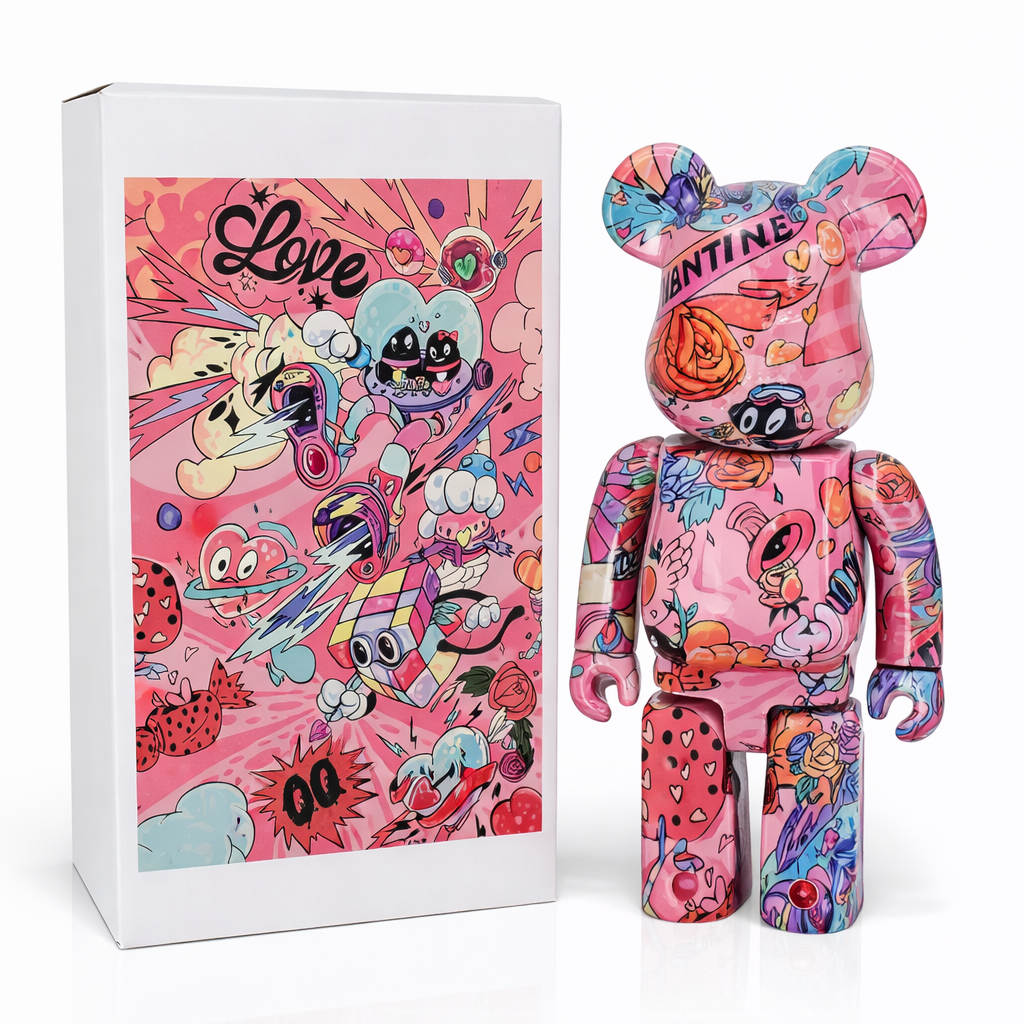 Bearbrick Art Graffiti contemporain 28cm design street art urbain