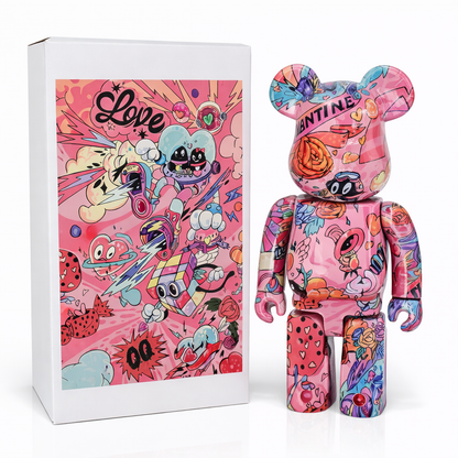Bearbrick Art Graffiti contemporain 28cm design street art urbain