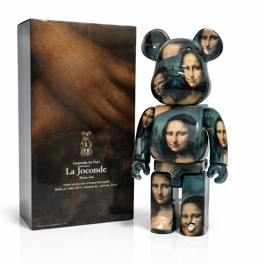Bearbrick Joconde 28cm édition art classique collector Leonard de Vinci
