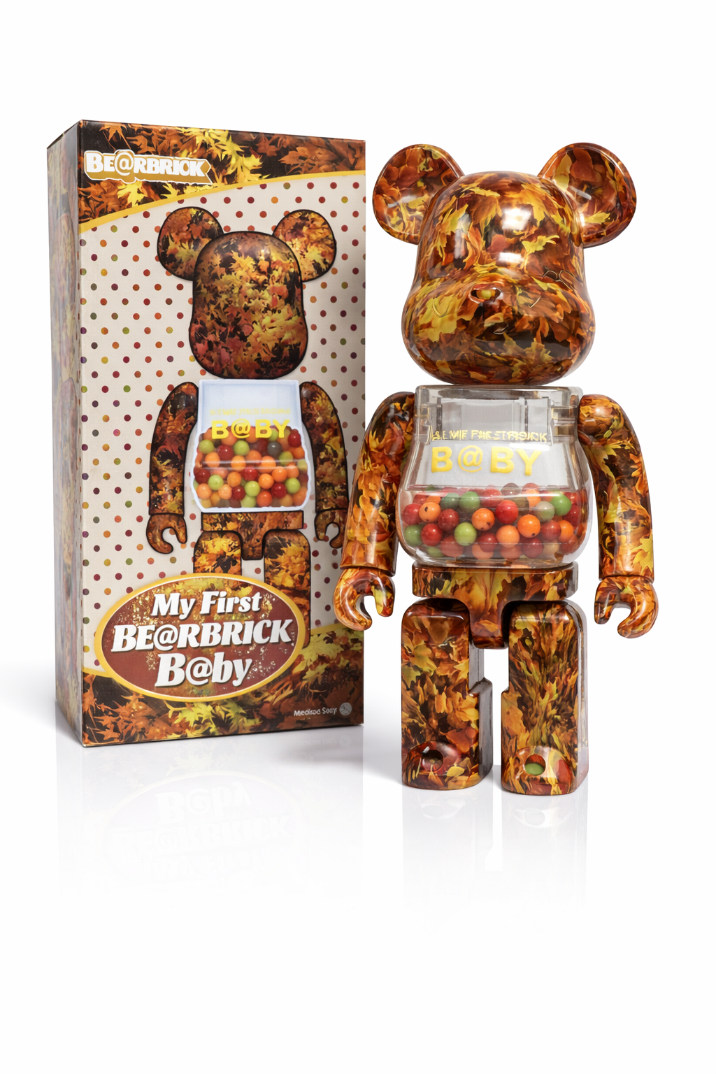 Bearbrick Paint Automne orange collector déco artistique salon