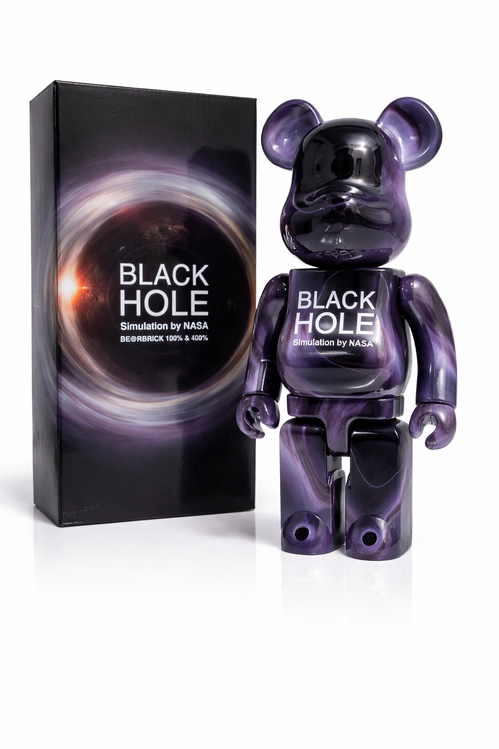 Bearbrick Paint Black Hole 28cm design cosmique collector édition limitée