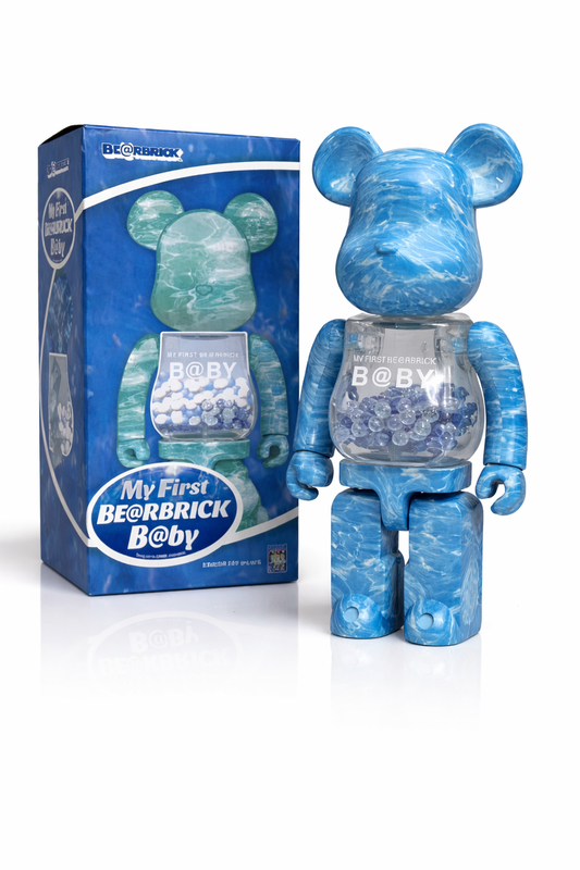 Bearbrick Paint Océan bleu 28cm art contemporain collector déco