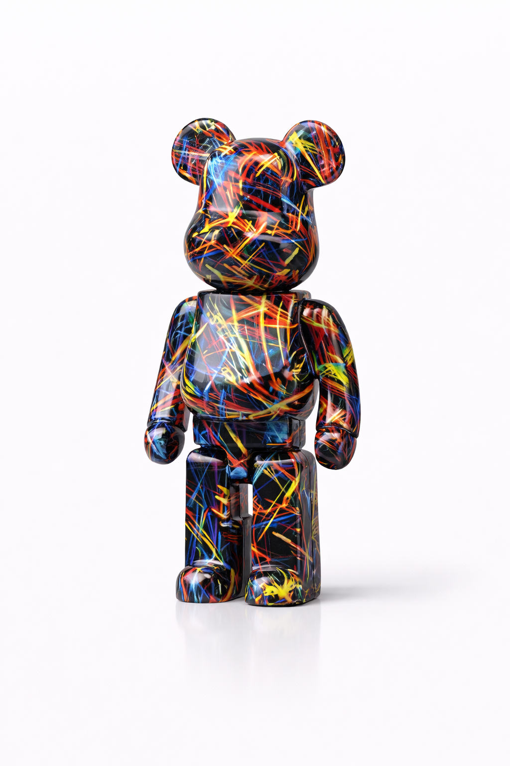 Bearbrick Street Art rose 28cm collector design urbain