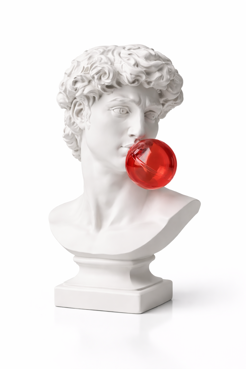 Buste de David art classique revisité design contemporain résine premium