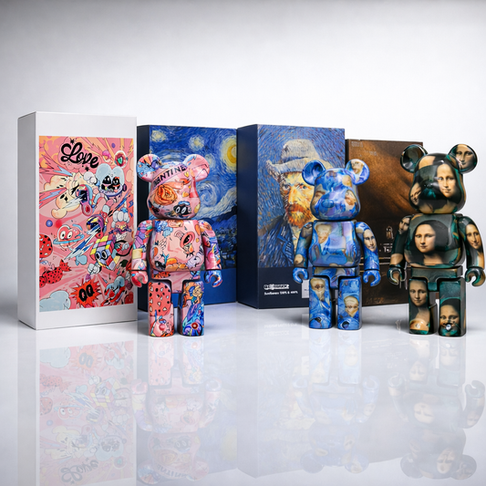 Collection Figurines Bearbrick Art Van Gogh Joconde Nuit Étoilée collecto